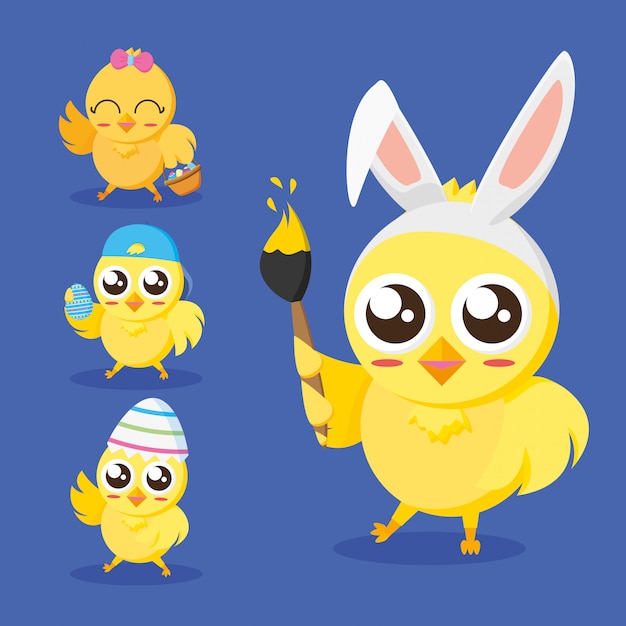 Free vector happy easter card