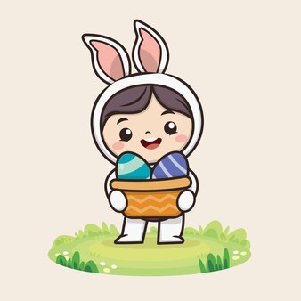 かわいいイースターの日のイラスト 無料のベクター かわいいイースターの日のイラスト 無料のベクター