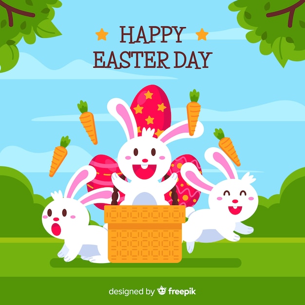 Happy easter day background