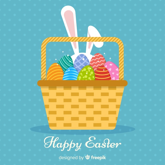 Free vector happy easter day background