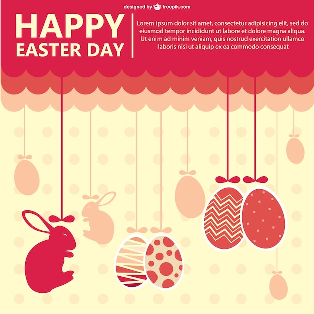 Happy easter day design