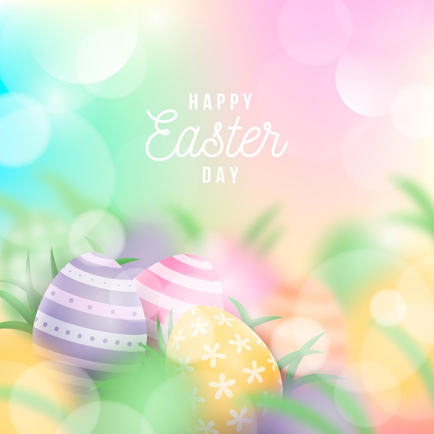 Happy easter day event illustration