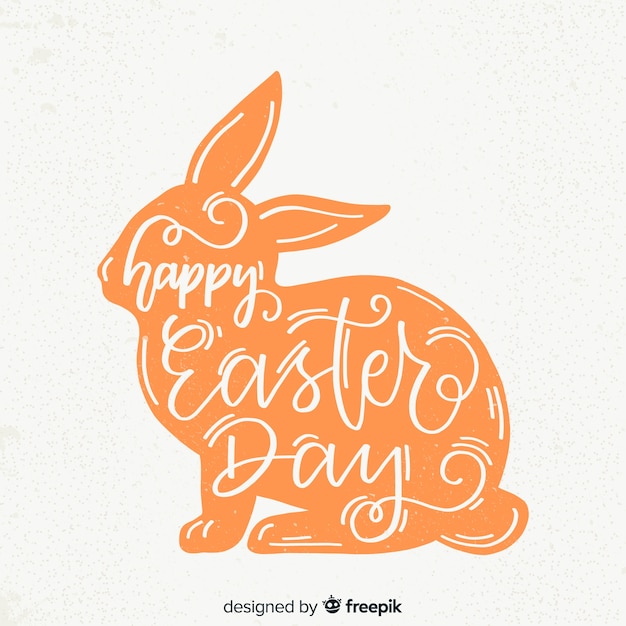 Free vector happy easter day