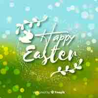 Free vector happy easter day