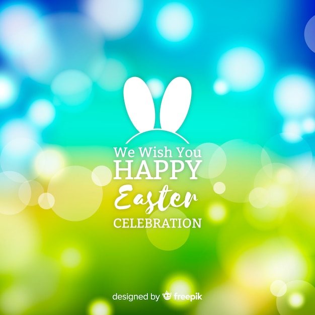 Free vector happy easter day