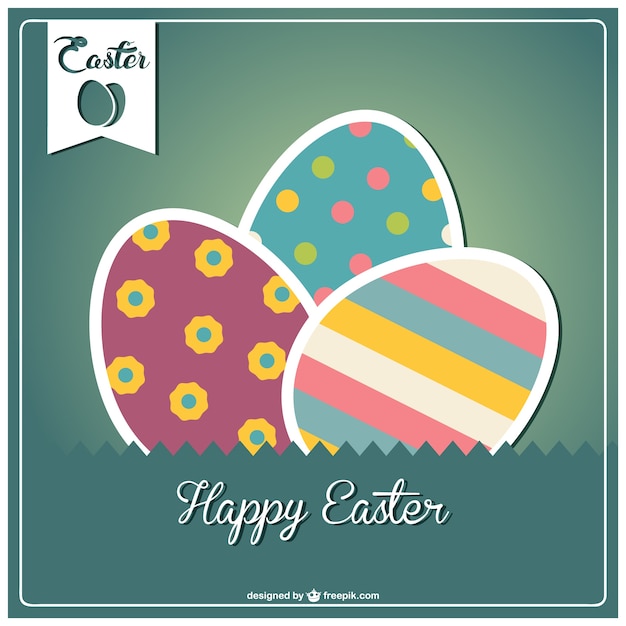 Free vector happy easter design