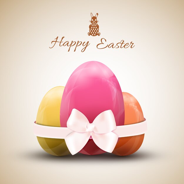 Happy easter egg set vector illustration