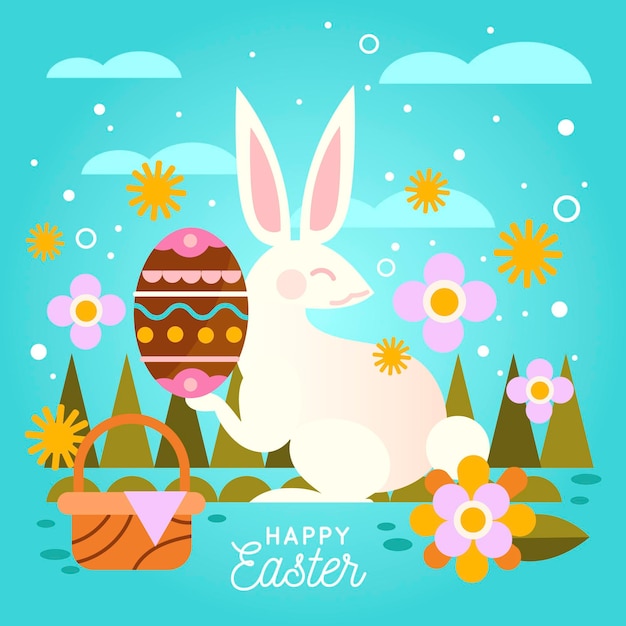 Free vector happy easter illustration