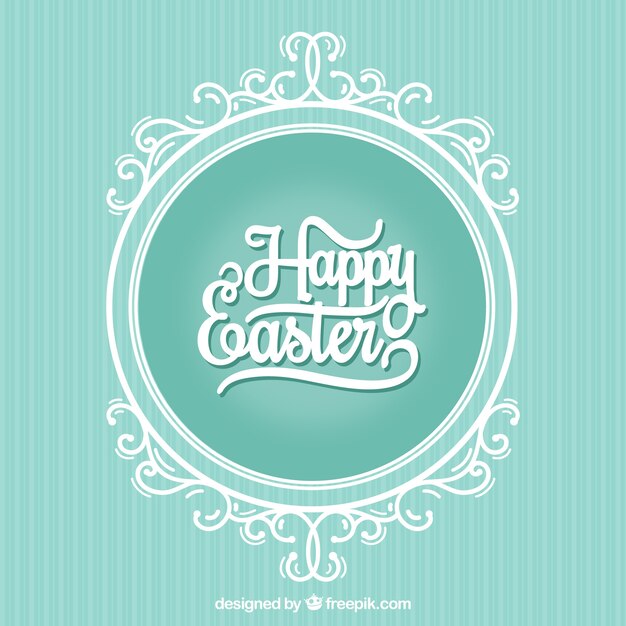 Happy easter typography design