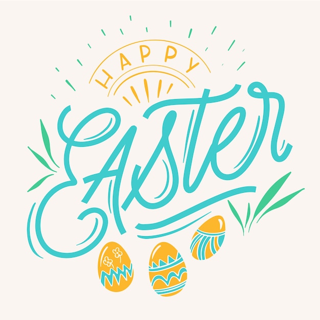 Free vector happy easter wallpaper