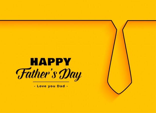 Free vector happy father day background in minimal style