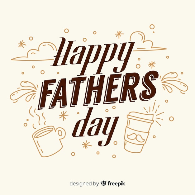 Free vector happy father's day background