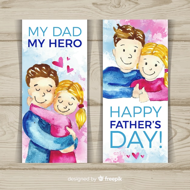 Happy father's day banners