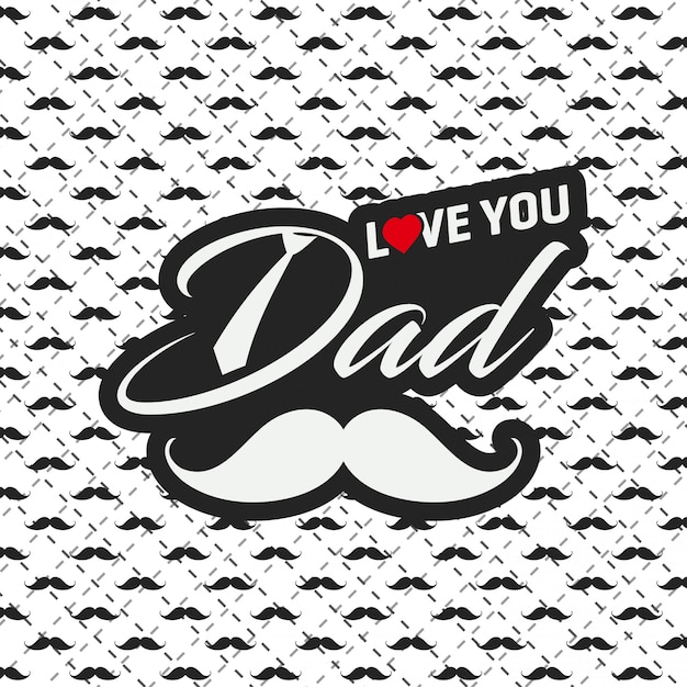 Free Happy Father S Day Greeting Card With Pattern Background Svg Dxf Eps Png Cutting File Etsy
