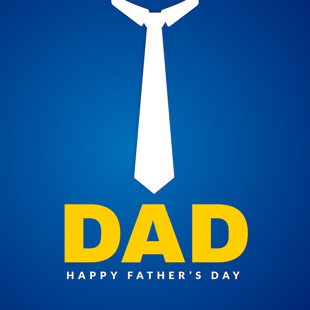 Счастливый день отца поздравления синий желтый белый фон дизайн социальных медиа баннер Бесплатные векторы
