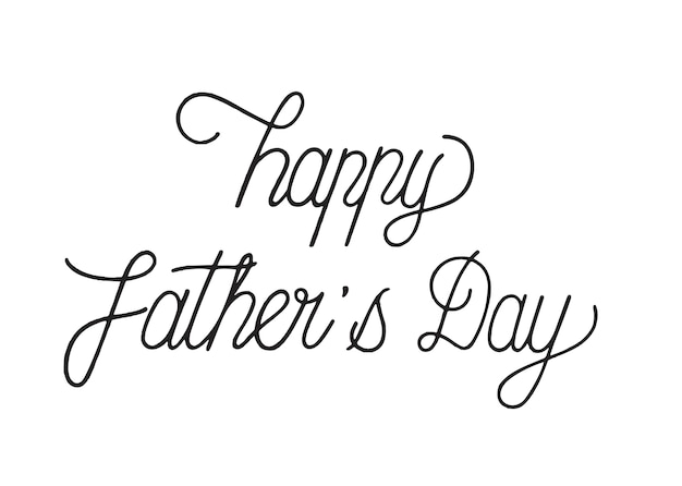 Happy father's day typography design illustration