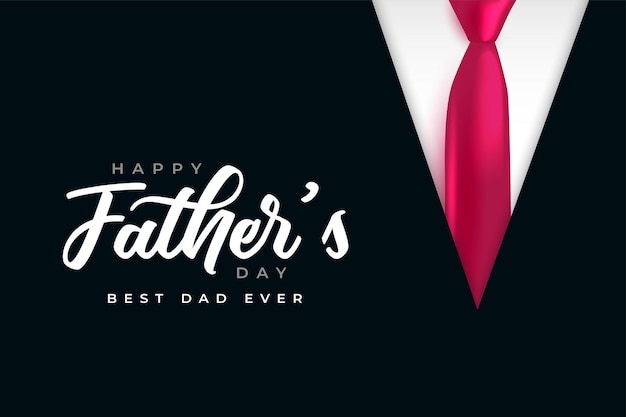 Free vector happy father's day wishes card for best dad ever