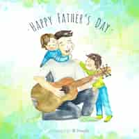 Free vector happy father's day