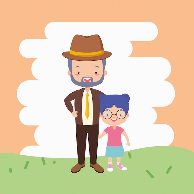 Free vector happy father's day