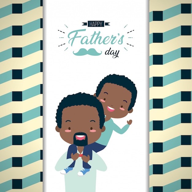 Free vector happy father's day