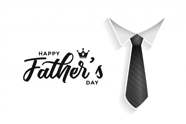 Счастливая отцовская открытка с галстуком