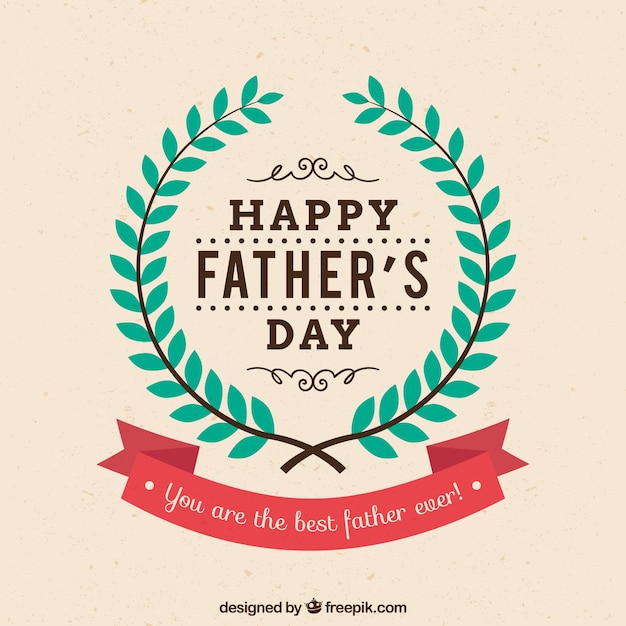 Free vector happy fathers day card