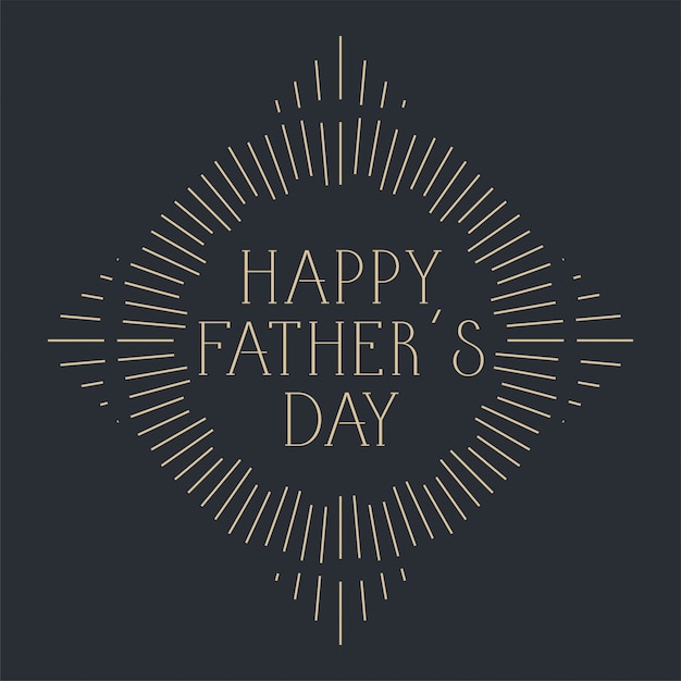 Happy fathers day celebration card design