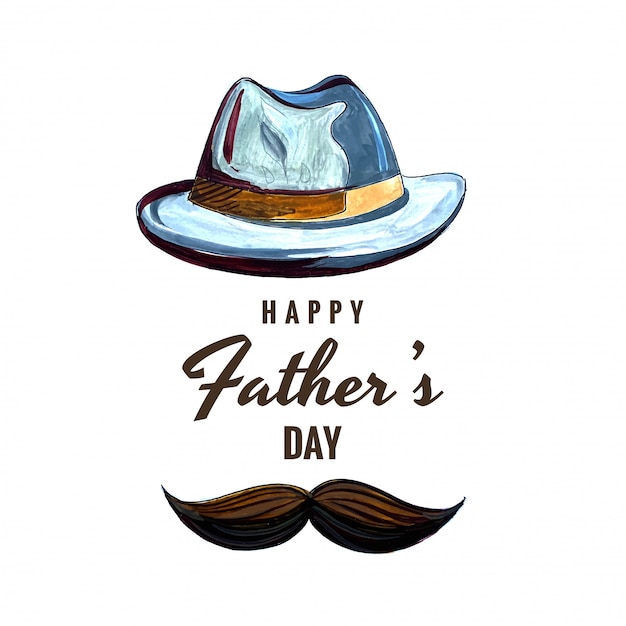 Happy fathers day celebration card