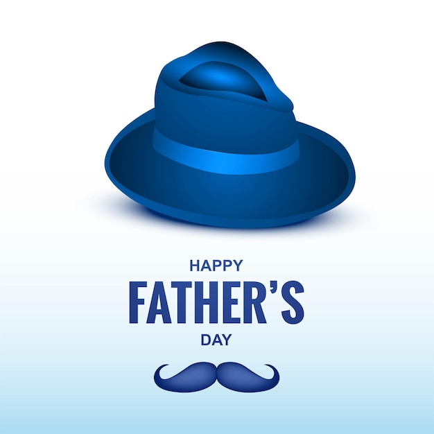 Happy fathers day greeting card design