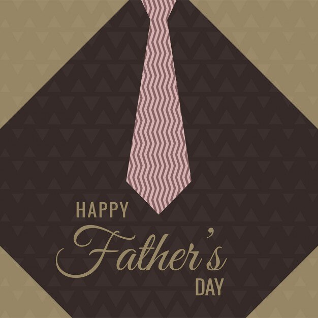 Free vector happy fathers day modern background