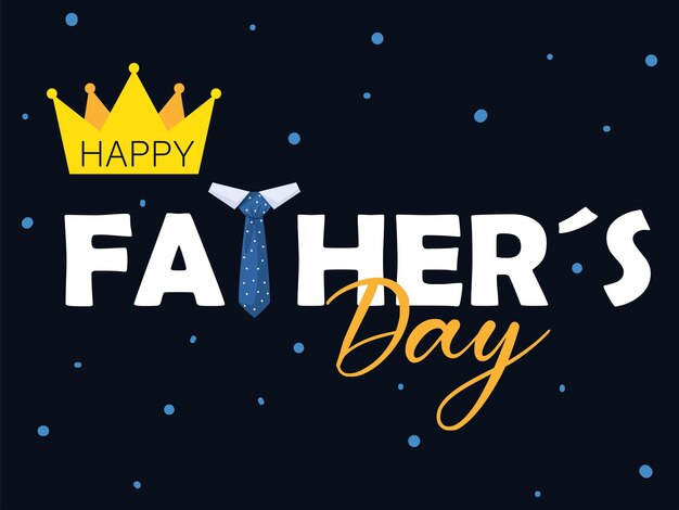 Free vector happy fathers day party card