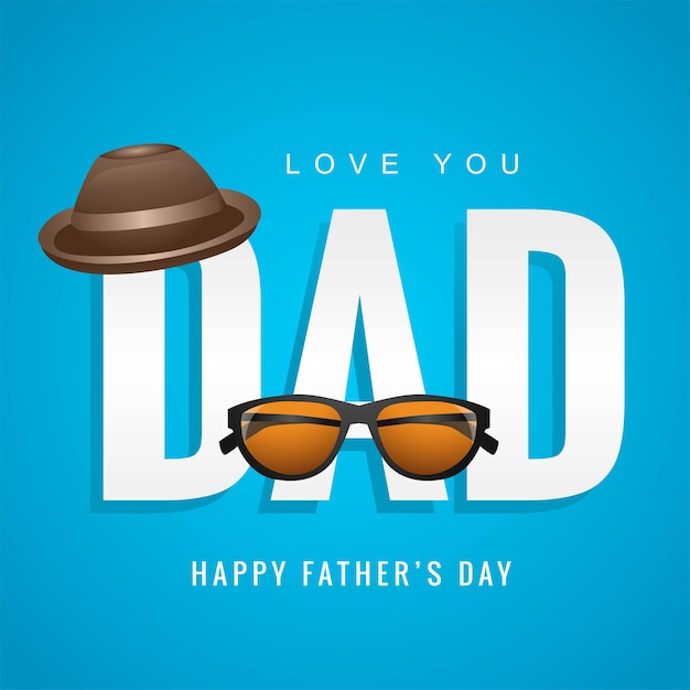 Happy fathers day wishes greeting card background