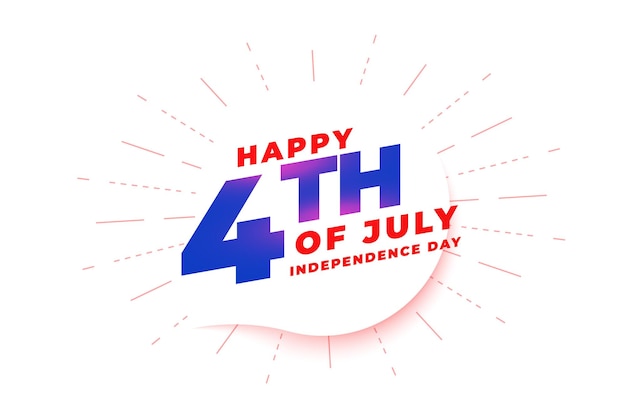 Happy fourth of july background design