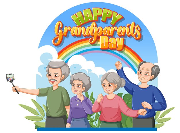 Happy grandparent day banner