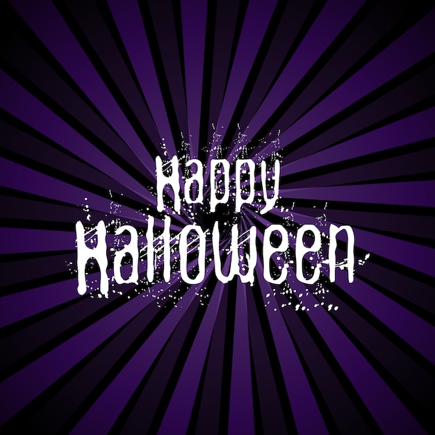 Happy Halloween background with grunge lettering