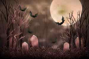 Free vector happy halloween background