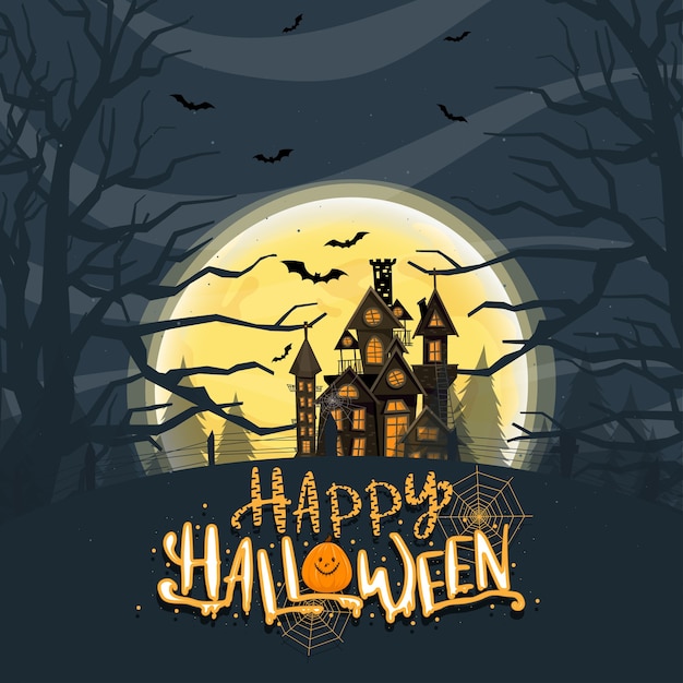 Free vector happy halloween celebration