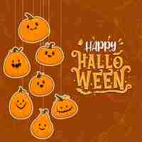 Free vector happy halloween celebration