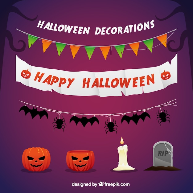 Happy decorazioni di halloween