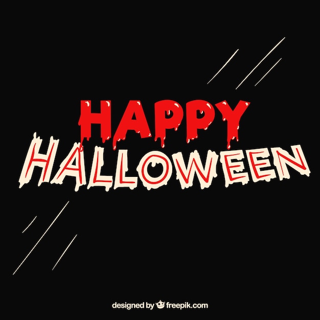 Happy halloween lettering