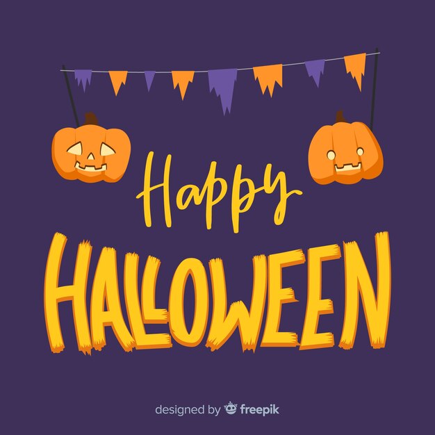 Happy halloween lettering