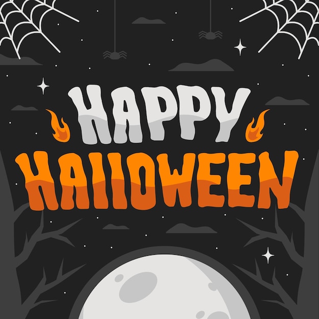 Happy halloween - lettering