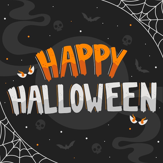 Happy halloween - lettering