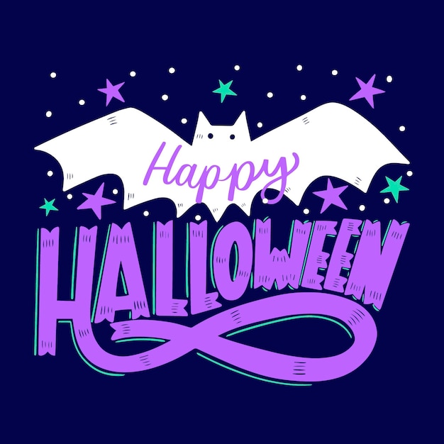 Happy halloween - lettering