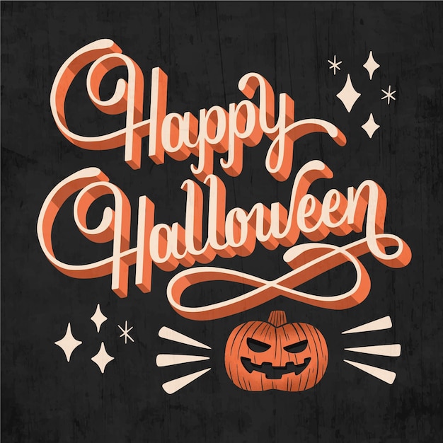 Happy halloween - lettering