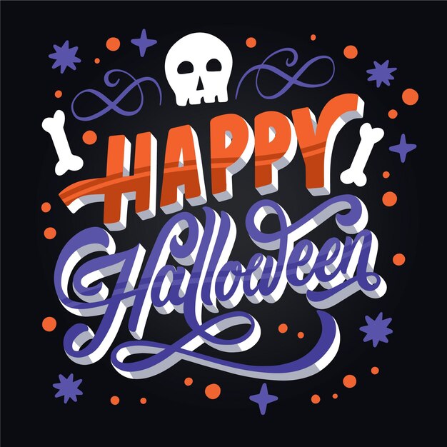 Happy halloween - lettering