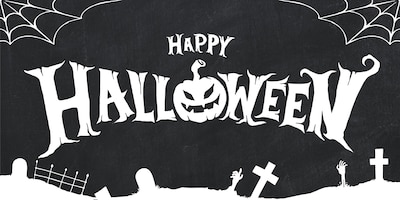 Happy halloween lettering