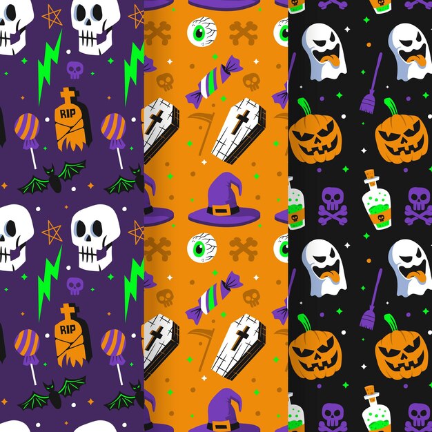 Happy halloween patterns