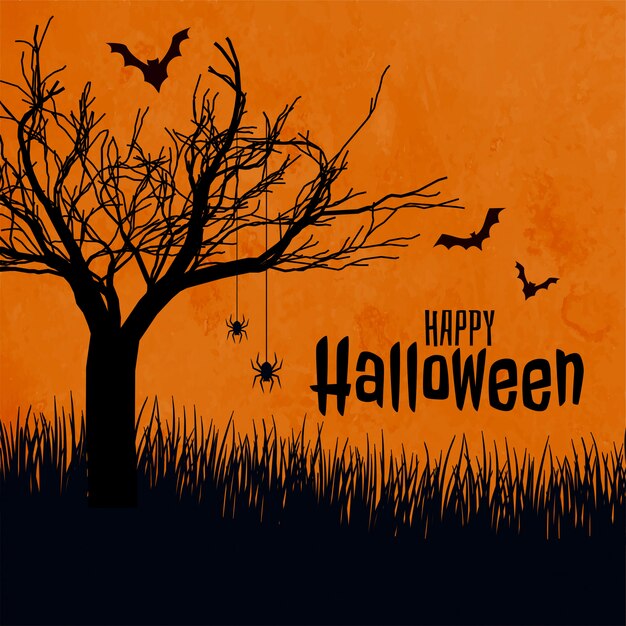 Happy halloween scary background 
