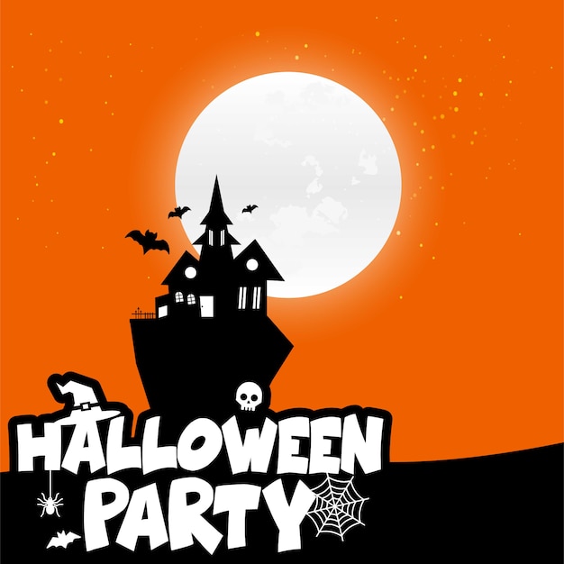 Happy Halloween scary Night background